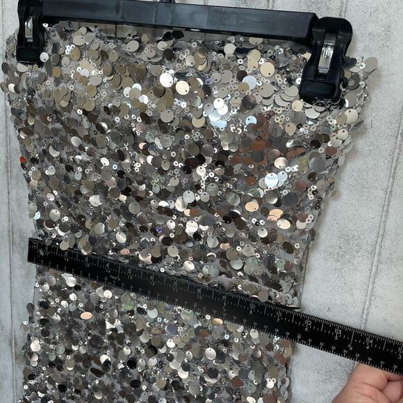 B. Darlin
Sequin Strapless Side Slit Midi Dress fairy core festival S futuristic - Picture 7 of 11